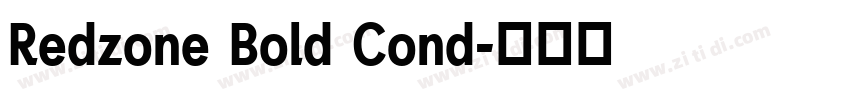 Redzone Bold Cond字体转换